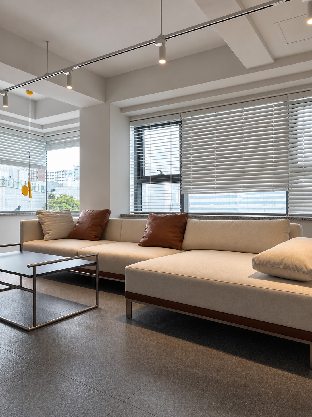 Upholstered chaise and window light